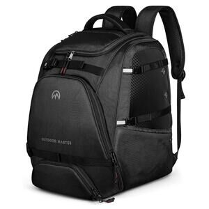 OutdoorMaster Ski Boot Bag, 50L Waterproof Snowboard Bag for Air Travel, Trav...